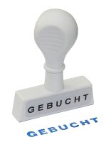 WEDO Textstempel "Gebucht" ohne Logo, 1 St.