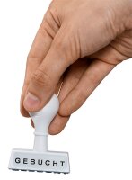 WEDO Textstempel "Gebucht" ohne Logo, 1 St.