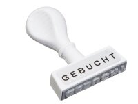WEDO Textstempel "Gebucht" ohne Logo, 1 St.