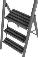 WENKO Klapptritt Compact grau 3 Stufen, H: 106,5 cm