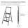 WENKO Klapptritt Compact grau 3 Stufen, H: 106,5 cm