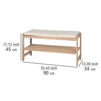 WENKO Schuhbank Acina 50746100 braun Holz 90,0 cm