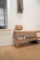 WENKO Schuhbank Acina 50746100 braun Holz 90,0 cm