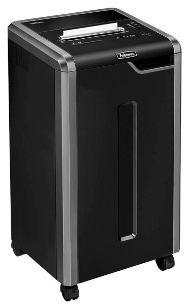 Fellowes Powershred 325Ci Aktenvernichter mit Partikelschnitt P-4, 4 x 38 mm, bis 22 Blatt, schwarz