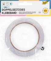 folia doppelseitiges Klebeband 5,0 mm x 18,0 m, 1 Rolle