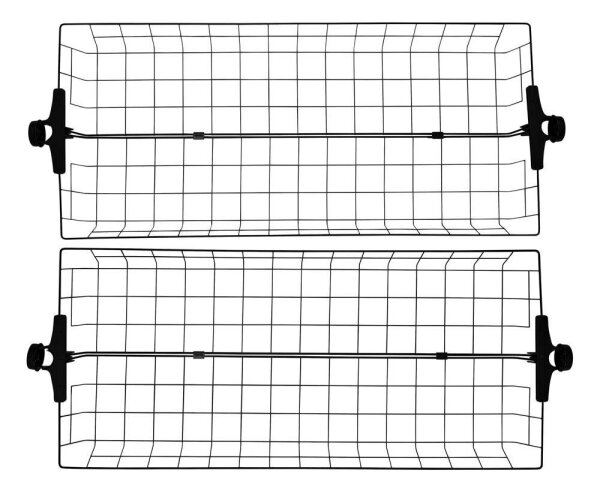 WENKO Herkules Ablagen für Garderobensystem schwarz 94,0 x 38,0 x 8,0 cm, 2 St.