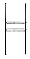 WENKO Herkules Ablagen für Garderobensystem schwarz 94,0 x 38,0 x 8,0 cm, 2 St.