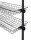 WENKO Herkules Ablagen für Garderobensystem schwarz 94,0 x 38,0 x 8,0 cm, 2 St.
