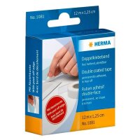 HERMA doppelseitiges Klebeband 12,0 mm x 12,0 m, 1 Rolle