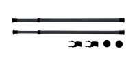 WENKO Herkules Kleiderstange für Garderobensystem schwarz 75,0 - 120,0 x 3,0 x 3,0 cm