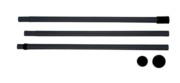 WENKO Teleskopstange für Garderobensystem schwarz 7,5 cm 165,0-300,0 cm