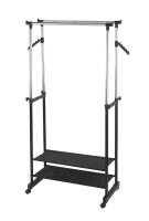 WENKO Teleskop-Garderobe All In schwarz Metall 89,5 x...