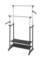 WENKO Teleskop-Garderobe All In schwarz Metall 89,5 x 117,0-169,0 cm, 1 St.