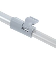 WENKO Teleskop-Garderobe Twin Bars grau Metall 95,0-163,0 x 98,0-168,0 cm, 1 St.
