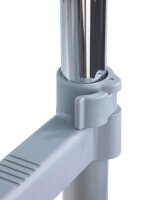 WENKO Teleskop-Garderobe Twin Bars grau Metall 95,0-163,0 x 98,0-168,0 cm, 1 St.