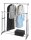 WENKO Teleskop-Garderobe Twin Bars grau Metall 95,0-163,0 x 98,0-168,0 cm, 1 St.