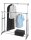 WENKO Teleskop-Garderobe Twin Bars grau Metall 95,0-163,0 x 98,0-168,0 cm, 1 St.