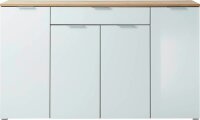 GERMANIA Sideboard TELDE, 3983-242 weiß, navarra-eiche 179,0 x 40,0 x 105,0 cm, 1 St.