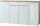 GERMANIA Sideboard TELDE, 3983-242 weiß, navarra-eiche 179,0 x 40,0 x 105,0 cm, 1 St.
