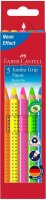 FABER-CASTELL Jumbo Grip Neon Buntstifte farbsortiert, 5 St.