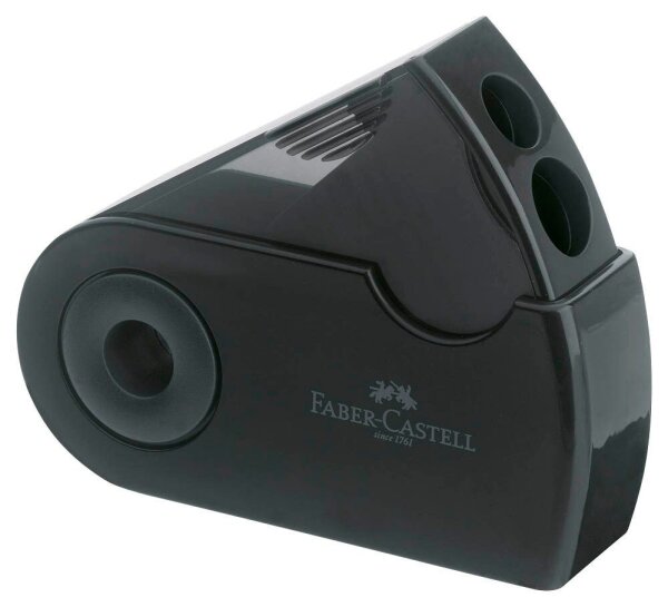 FABER-CASTELL Dosenspitzer doppelt Sleeve schwarz