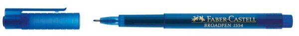 FABER-CASTELL Broadpen Document 1554 Fineliner blau 0,8 mm, 1 St.