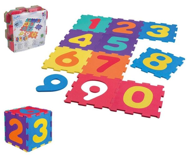 HAPPY PEOPLE® Spielmatte Zahlen mehrfarbig 90,0 x 90,0 cm