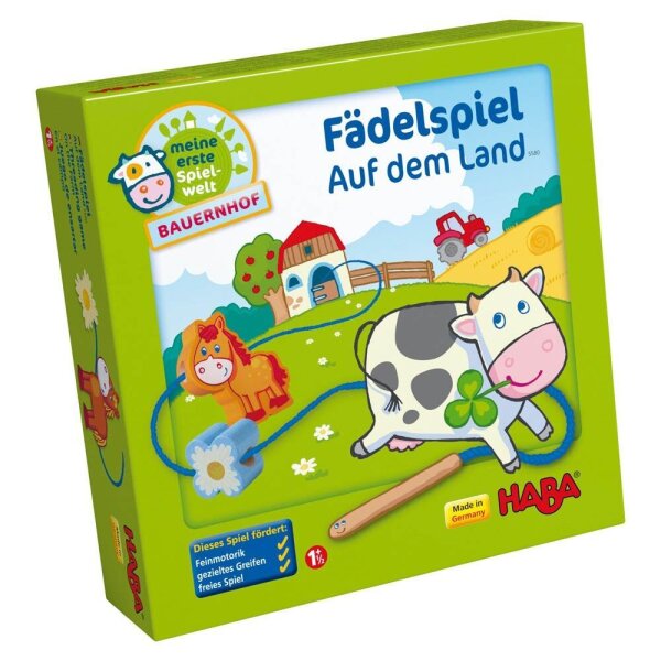 HABA® Fädelspiel Auf dem Land Lernspielzeug, 1 St.