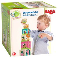 HABA® Stapelwürfel Bauernhof Lernspielzeug, 1 St.