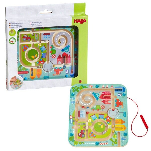 HABA® Magnetspiel Stadtlabyrinth Geschicklichkeitsspiel, 1 St.