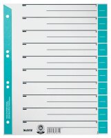 LEITZ Trennblätter 1652 DIN A4 1-0 hellblau, 230...