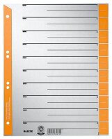 LEITZ Trennblätter 1652 DIN A4 1-0 orange, 230 g/qm,...