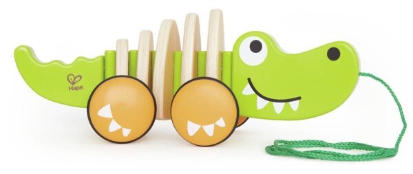 Hape Nachzieh-Krokodil "Croc" Lernspielzeug, 1 St.