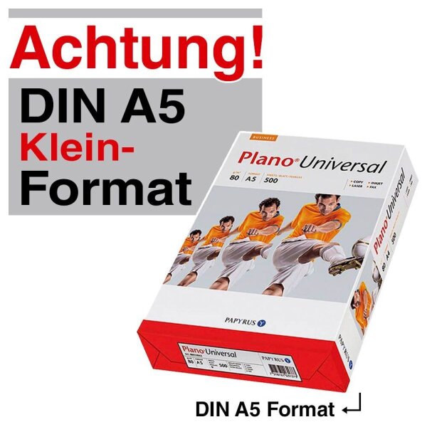 Plano® Kopierpapier Universal DIN A5 80 g/qm 500 Blatt