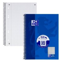OXFORD Collegeblock Schule Kleinformat kariert DIN A5 Innenrand, 1 Block