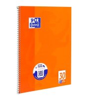 OXFORD Collegeblock Schule Lineatur 30 blanko DIN A4 Innenrand, 1 Block