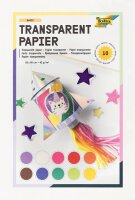 folia Transparentpapier farbsortiert 42 g/qm 10 Blatt