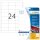 HERMA wetterfeste Folienetiketten 4573 weiß 66,0 x 33,8 mm, 20 Blatt