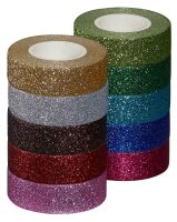 folia Glitter Tape Deko-Klebeband glänzend 15,0 mm x...
