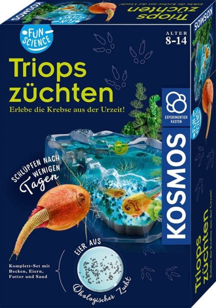 KOSMOS Experimentierkasten Fun Science Triops züchten mehrfarbig