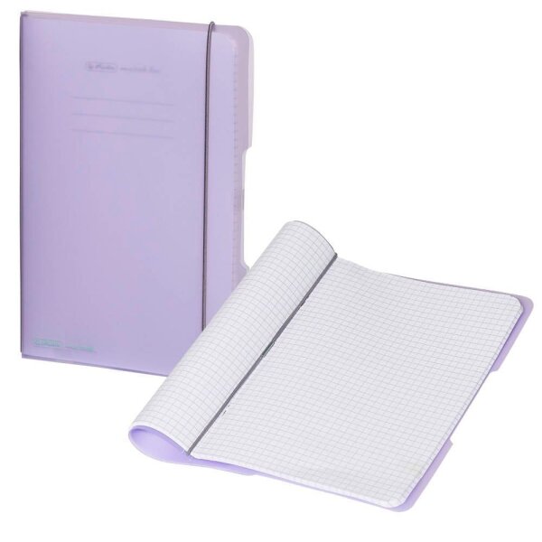herlitz Notizbuch my.book DIN A5 kariert, flieder Softcover 80 Seiten, 1 St.