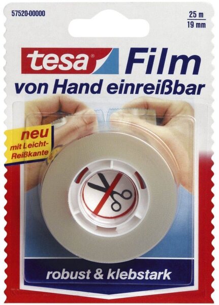 tesa Klebefilm transparent 19,0 mm x 25,0 m 1 Rolle