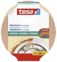 tesa KURVEN Kreppband beige 38,0 mm x 25,0 m 1 Rolle