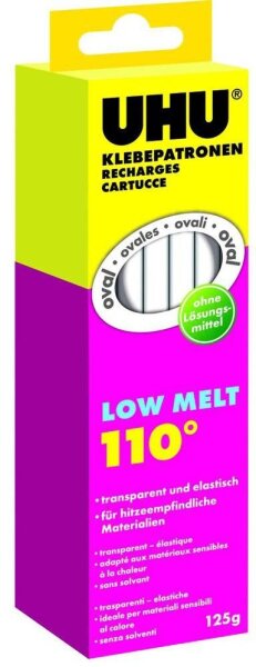 UHU Heißklebesticks LOW MELT 110 transparent, 10 St.