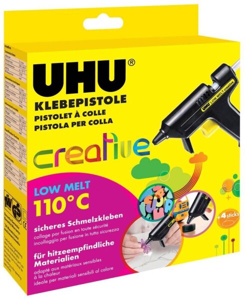UHU creative LOW MELT 110°C Heißklebepistole schwarz, 1 St.