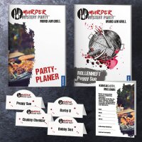 KOSMOS Murder Mystery Party Mord am Grill Krimmidinner für Zuhause, 1 St.