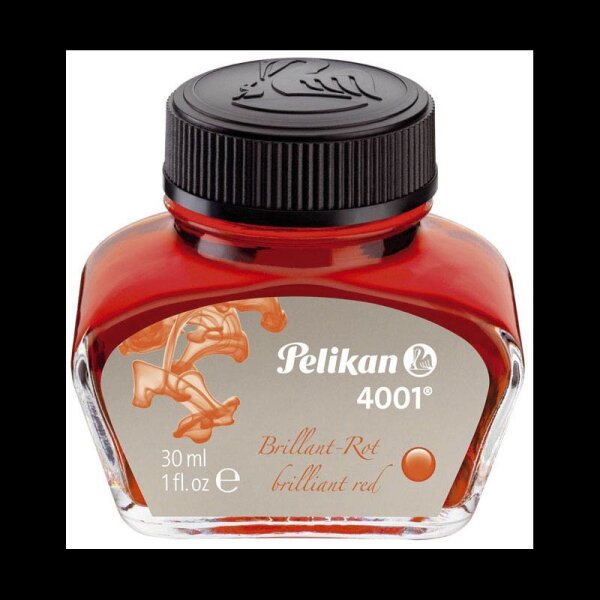 Pelikan Tintenfass 4001 brillantrot 30,0 ml, 1 St.