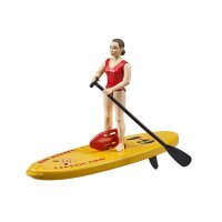 bruder bworld 62785 Life Guard mit Stand up Paddle...