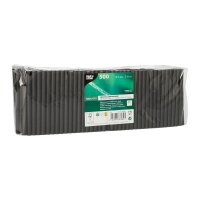 PAPSTAR Cocktail-Strohhalme pure schwarz Papier, 500 St.