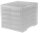 styro Schubladenbox styroswingbox light  transparent 275-8430.224, DIN A4 mit 5 Schubladen, 1 St.